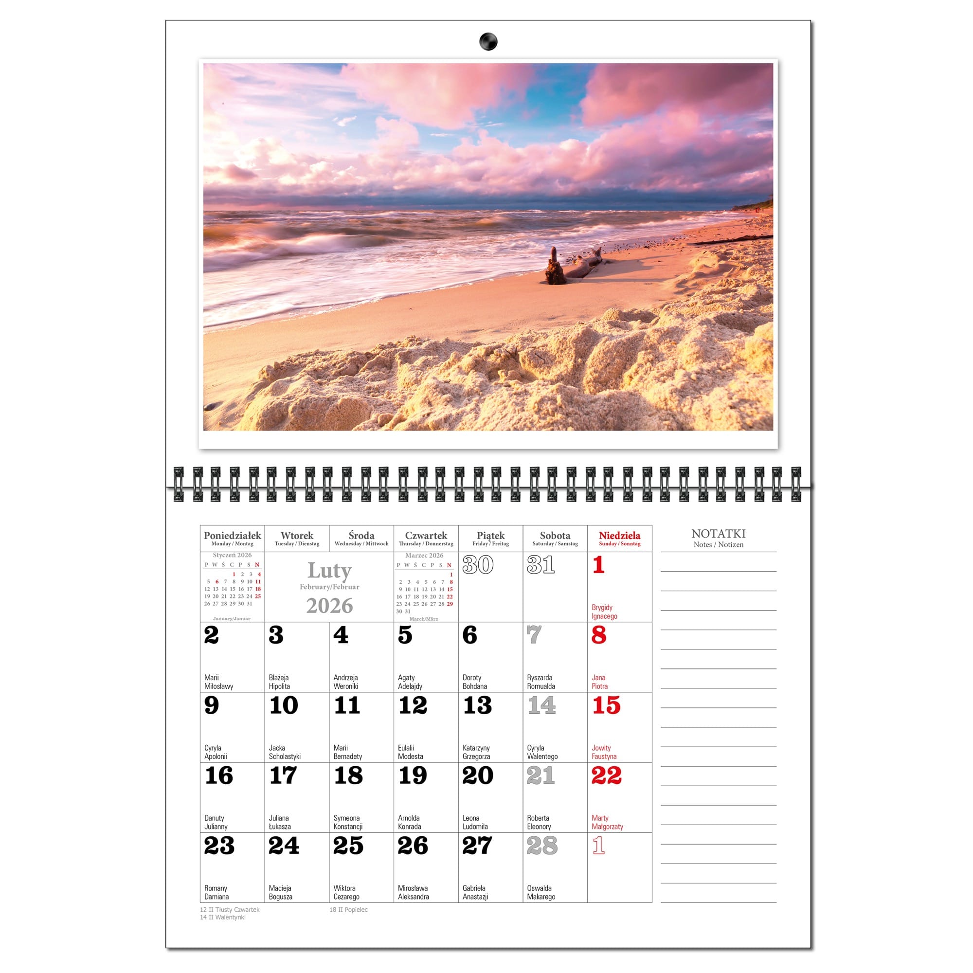 Kalendarz 2026 ścienny terminarz A3 13 planszowy UROCZE POLSKIE ZAKĄTKI 1b46fadfb59056f4b2043a6c83d36c32