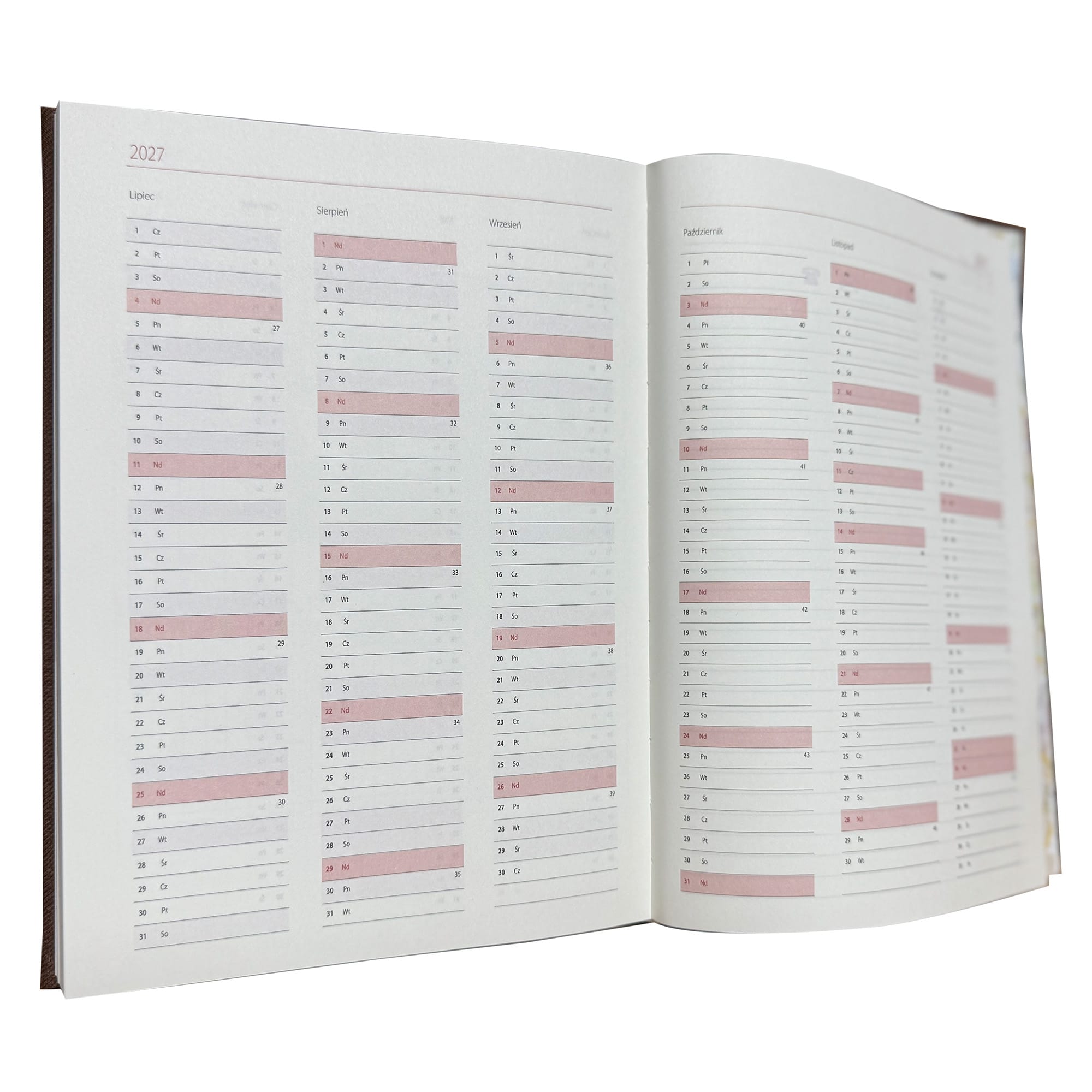 Kalendarz 2026 B5 dzienny sobota niedziela razem DENIM JEANS ZIELONY 702fd58e082ee4134ce25f7012f5f4a1