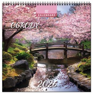 Kalendarz 2026 ścienny duży 30 x 60 cm 13 planszowy OGRODY 8ce5eb50c8eb87d601eec47d98b1ba42