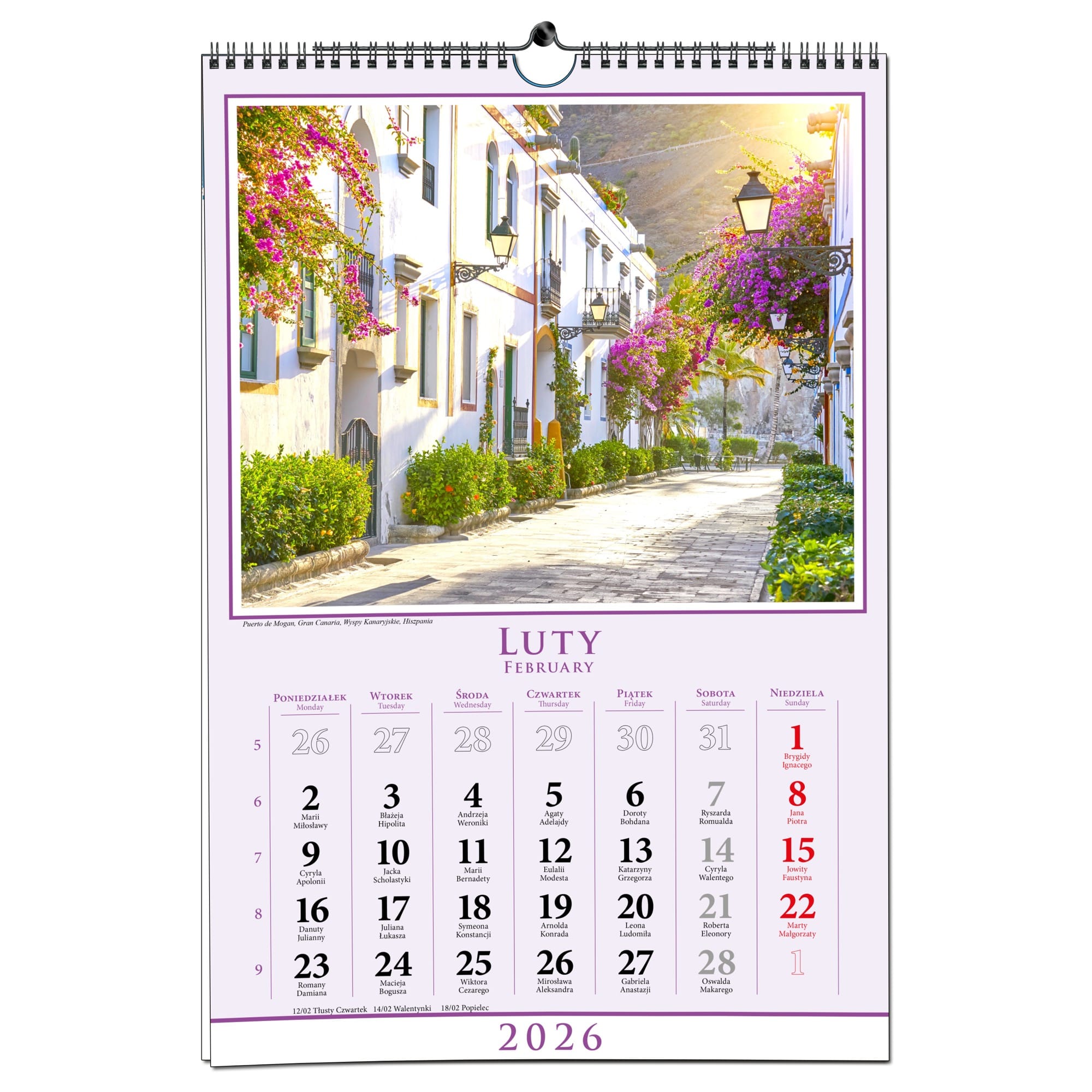 Kalendarz 2026 ścienny B3 33 x 48 cm 13 planszowy PODRÓŻE e5762c734892143f570f6714dbf1af8b