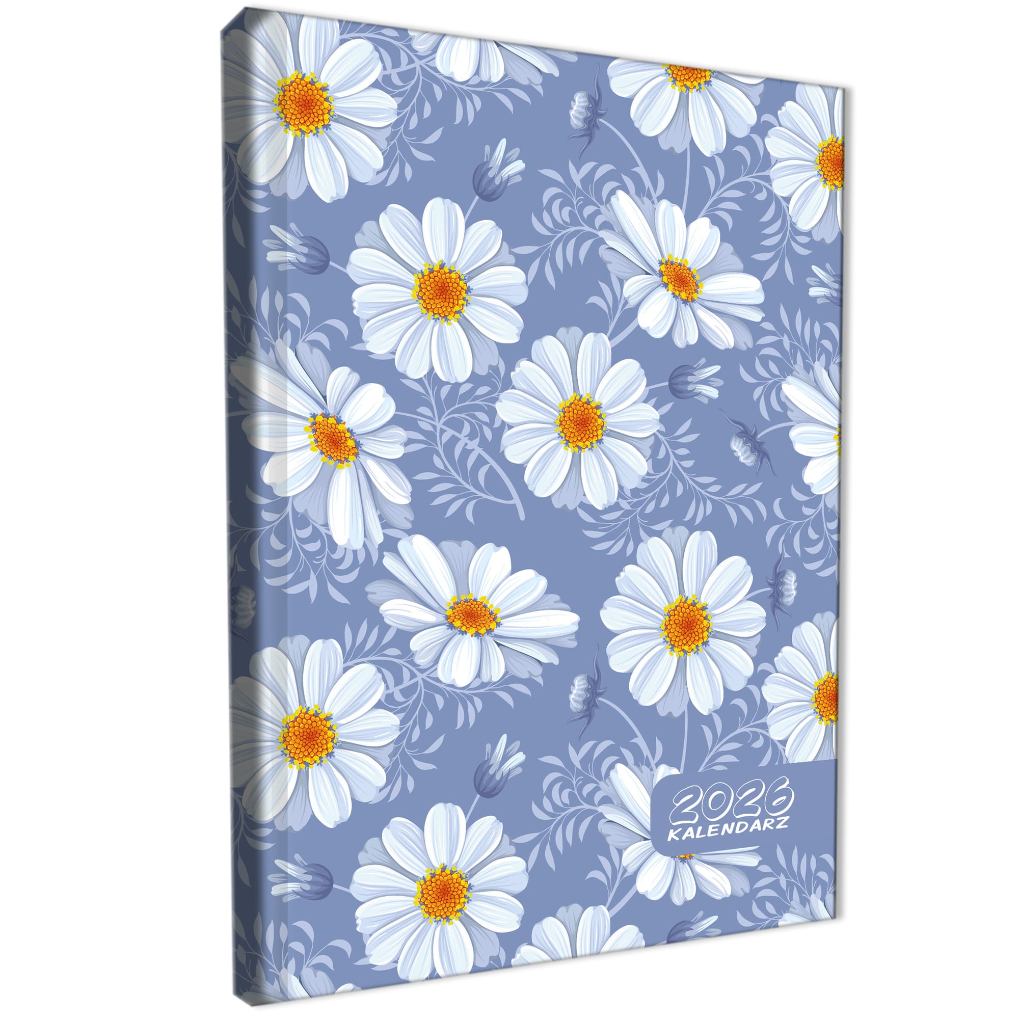 Kalendarz 2026 książkowy dzienny A5 sobota niedziela osobno soft touch STOKROTKI RETRO ac06bc290438d60252a1b28e0b3fd76a