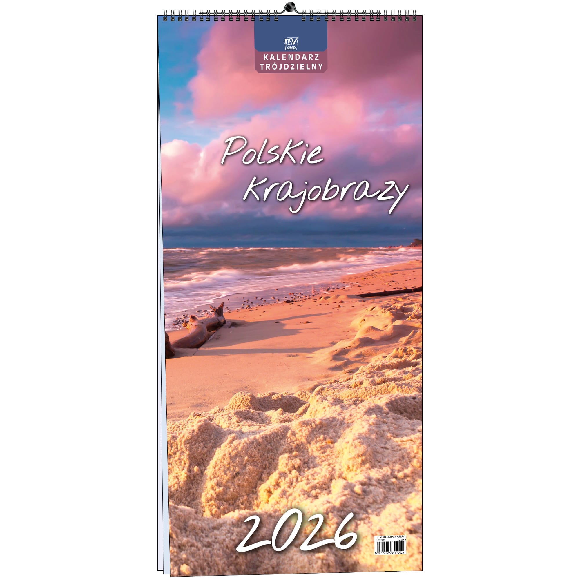 Kalendarz 2026 TRÓJDZIELNY 13 planszowy 31 x 65 cm POLSKIE PEJZAŻE 8b567a646df860495258a9a2ec86da42