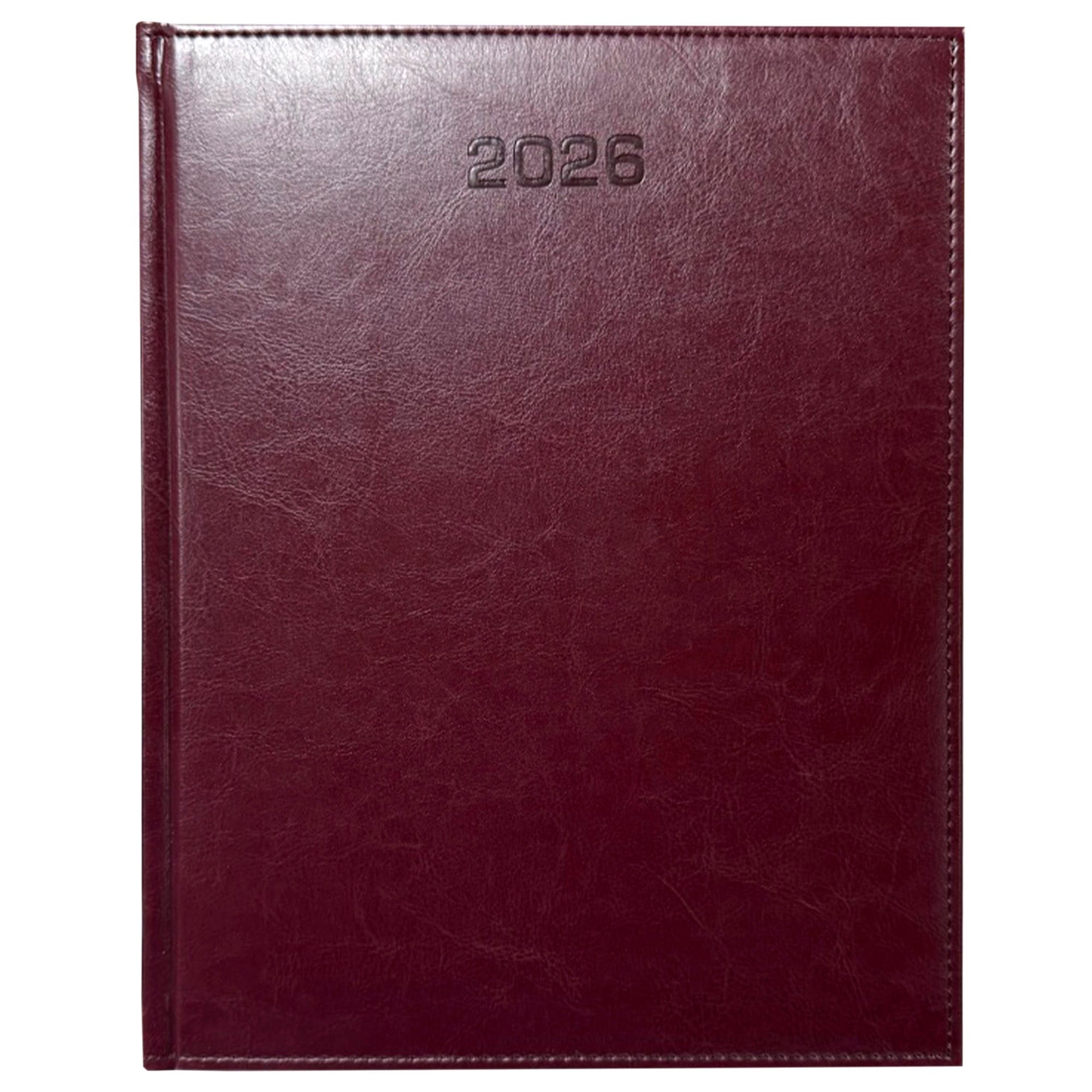 Kalendarz 2026 A4 tygodniowy BORDOWY BURGUND 615c44f30e14cba04c74b0d79d81b7d2