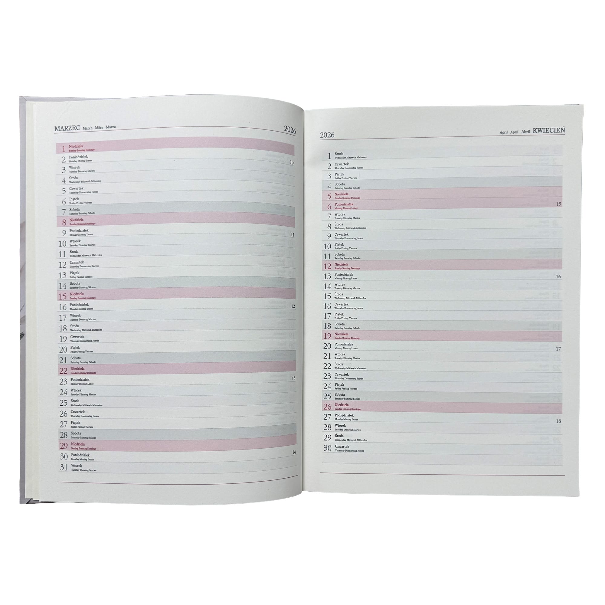 Kalendarz 2026 książkowy tygodniowy A4 ROZKŁADÓWKA soft touch AKWARELOWE KWIATY 14b8e5289e140b437d169a974a0daf87