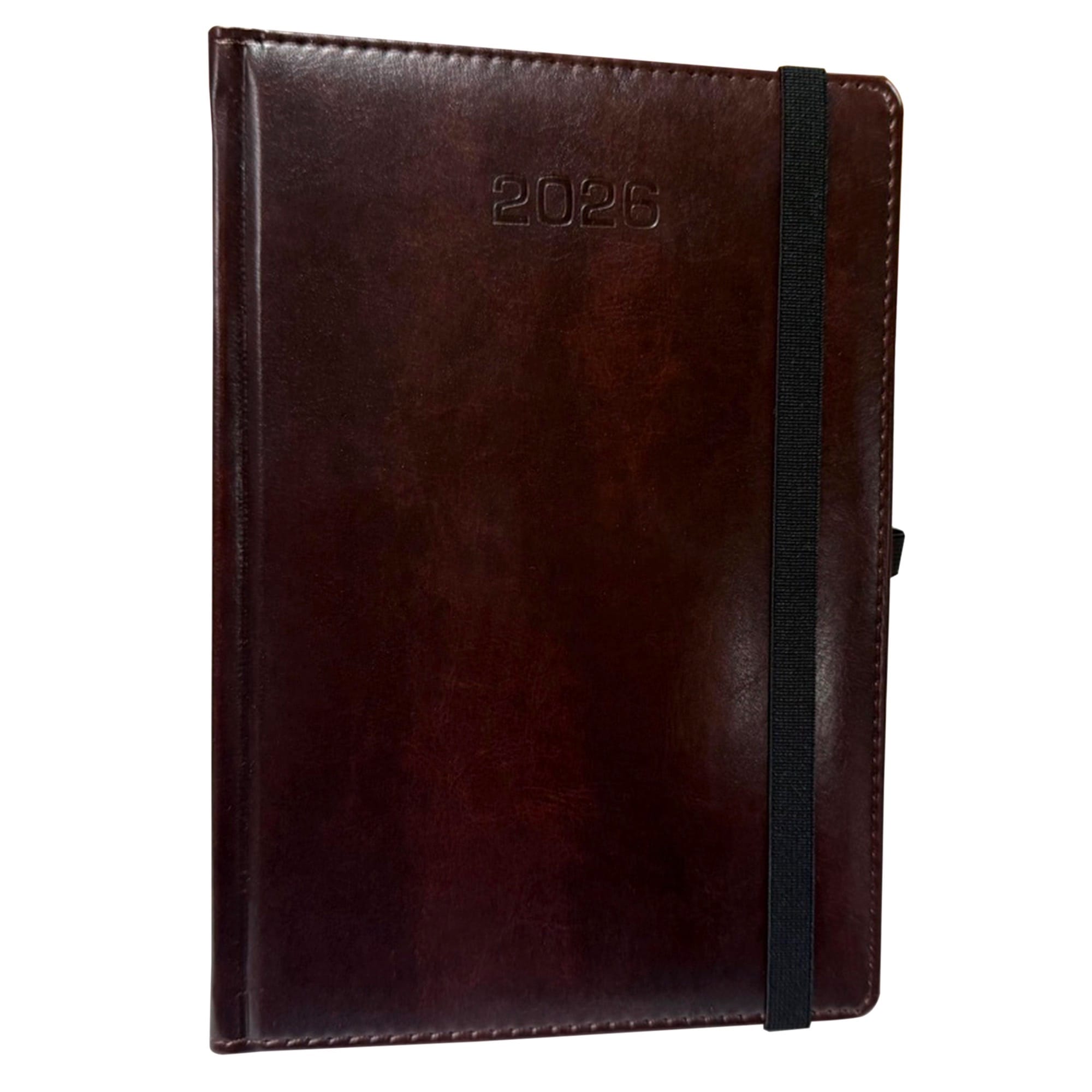 Kalendarz 2026 A5 tygodniowy Rozkładówka z gumką CZEKOLADOWO BRĄZOWY 5d918f3233cd56d4cb65d91b77bdc541