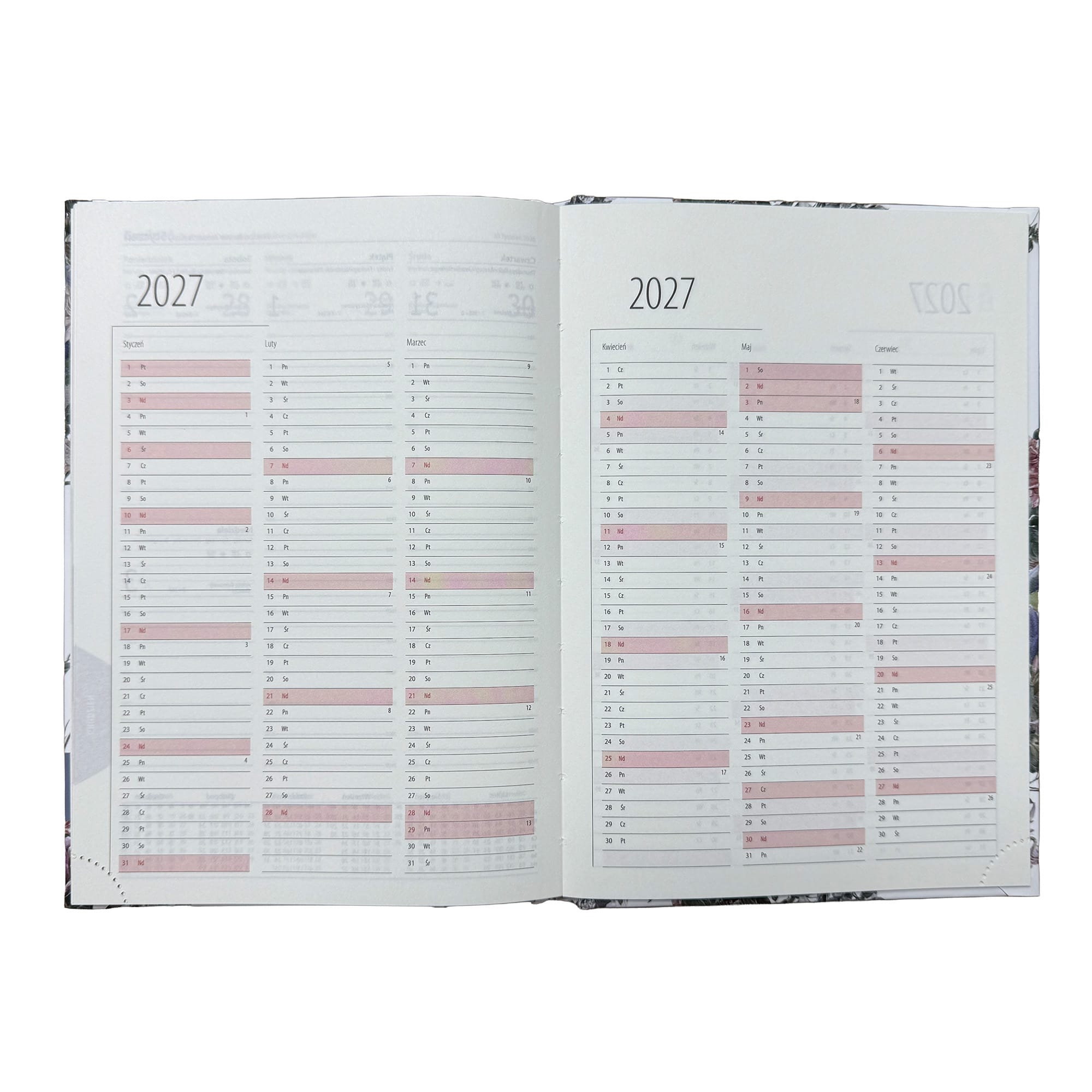 Kalendarz 2026 A5 tygodniowy Rozkładówka Soft Touch KOLIBER 747fd050e02355b2698c3e0b54816d5a