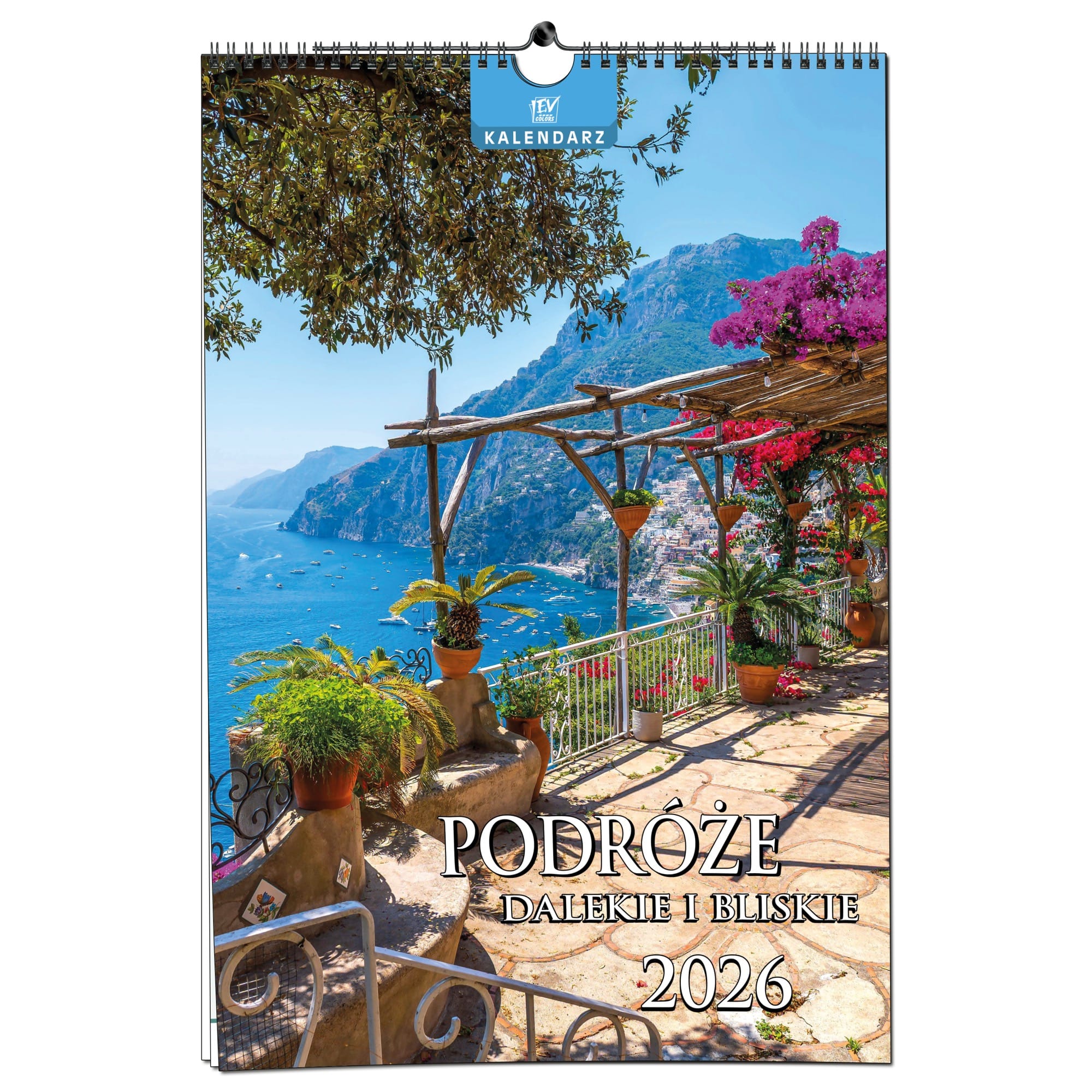 Kalendarz 2026 ścienny B3 33 x 48 cm 13 planszowy PODRÓŻE 3ed162e3f6907bc522f0525c24dcf841