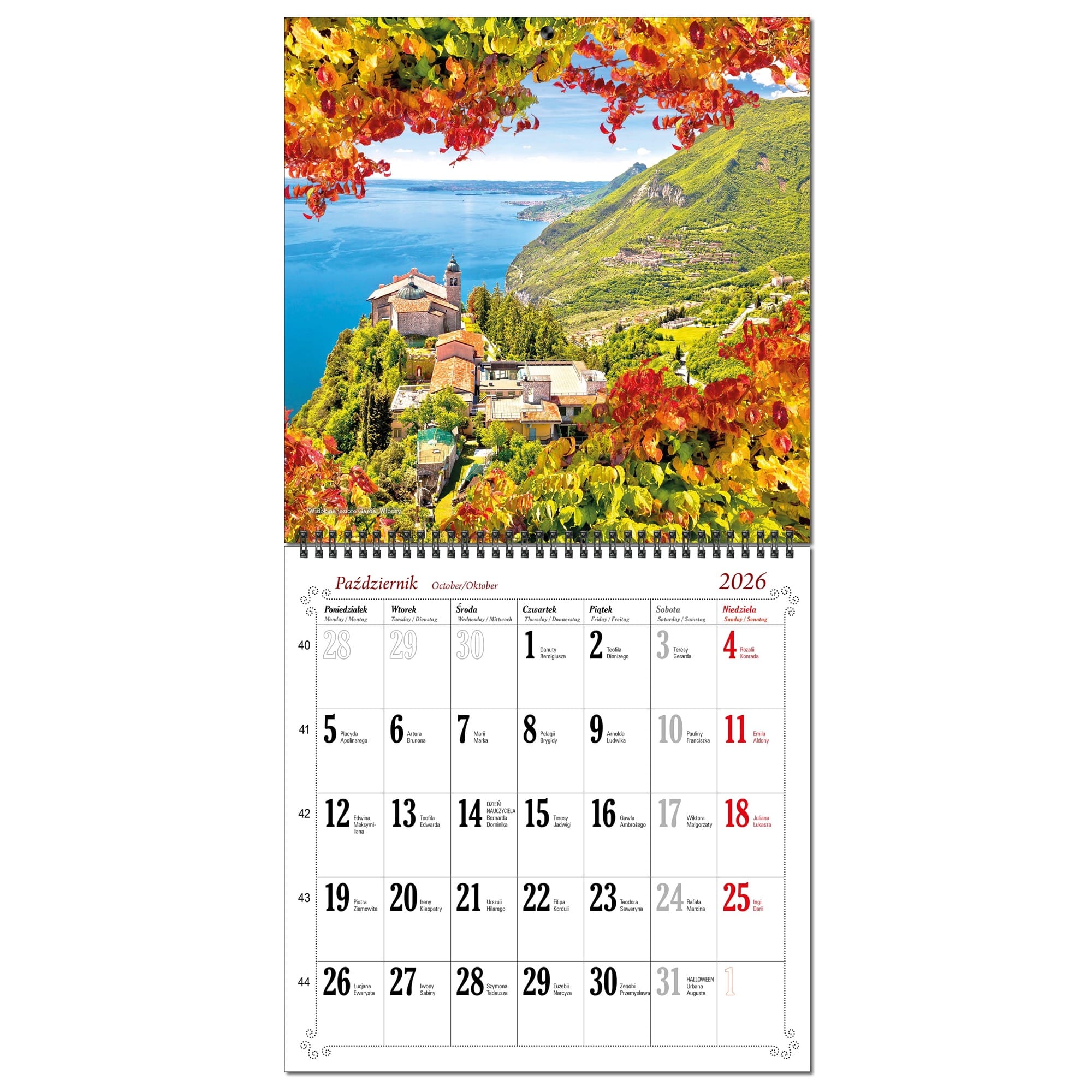 Kalendarz 2026 ścienny duży 30 x 60 cm 13 planszowy KRAJOBRAZY ŚWIATA 285bff59e124fd13b4f0f2df1bcae1bb
