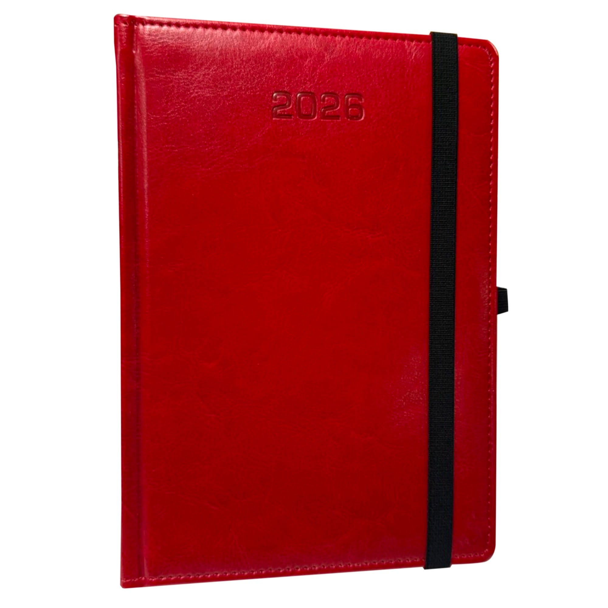 Kalendarz 2026 A5 tygodniowy Rozkładówka z gumką KRWISTA CZERWIEŃ 03fadf803b52196333971c4d6069e468