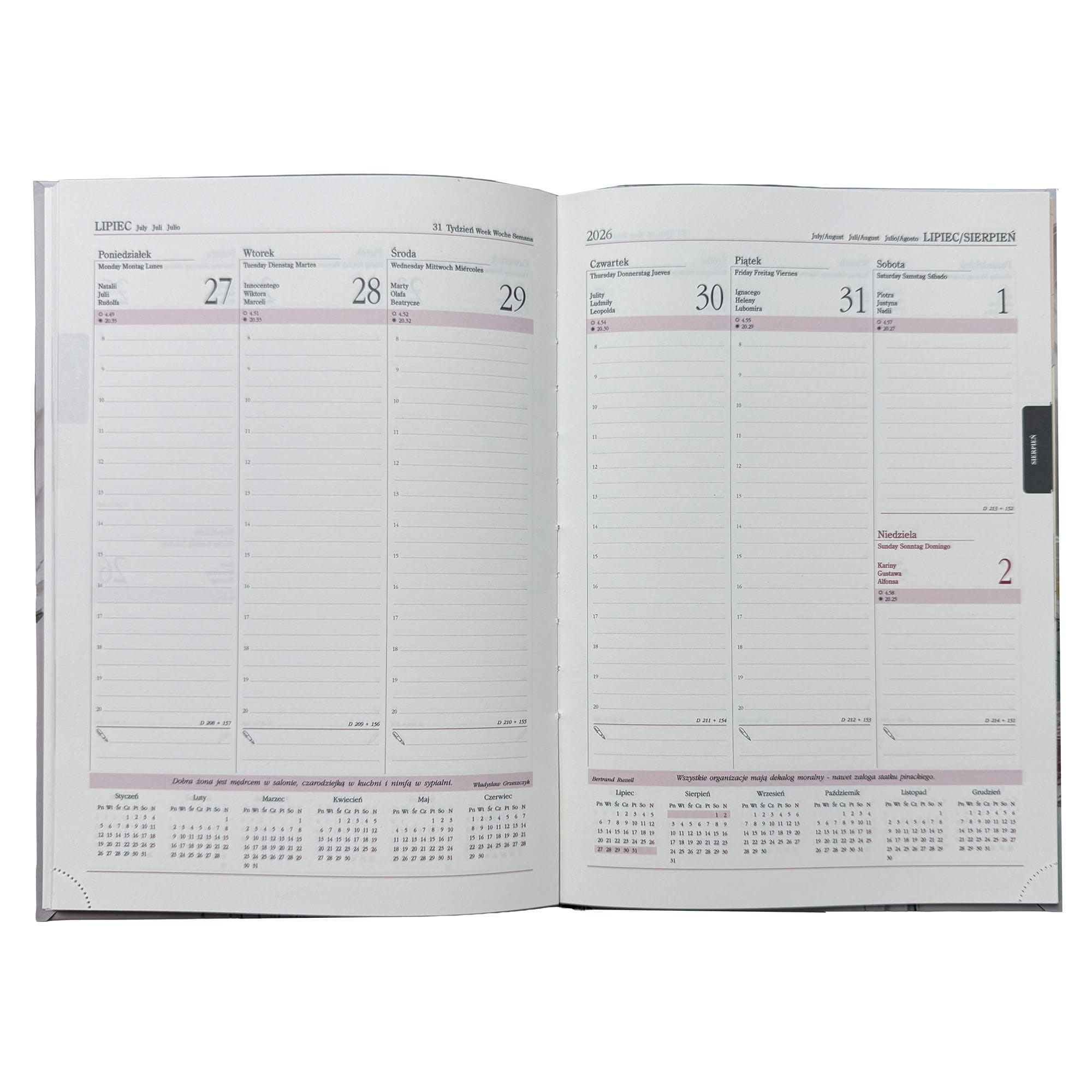 Kalendarz 2026 książkowy tygodniowy A4 ROZKŁADÓWKA soft touch AKWARELOWE KWIATY 56ec356947202663afe5678e6ff23aaf