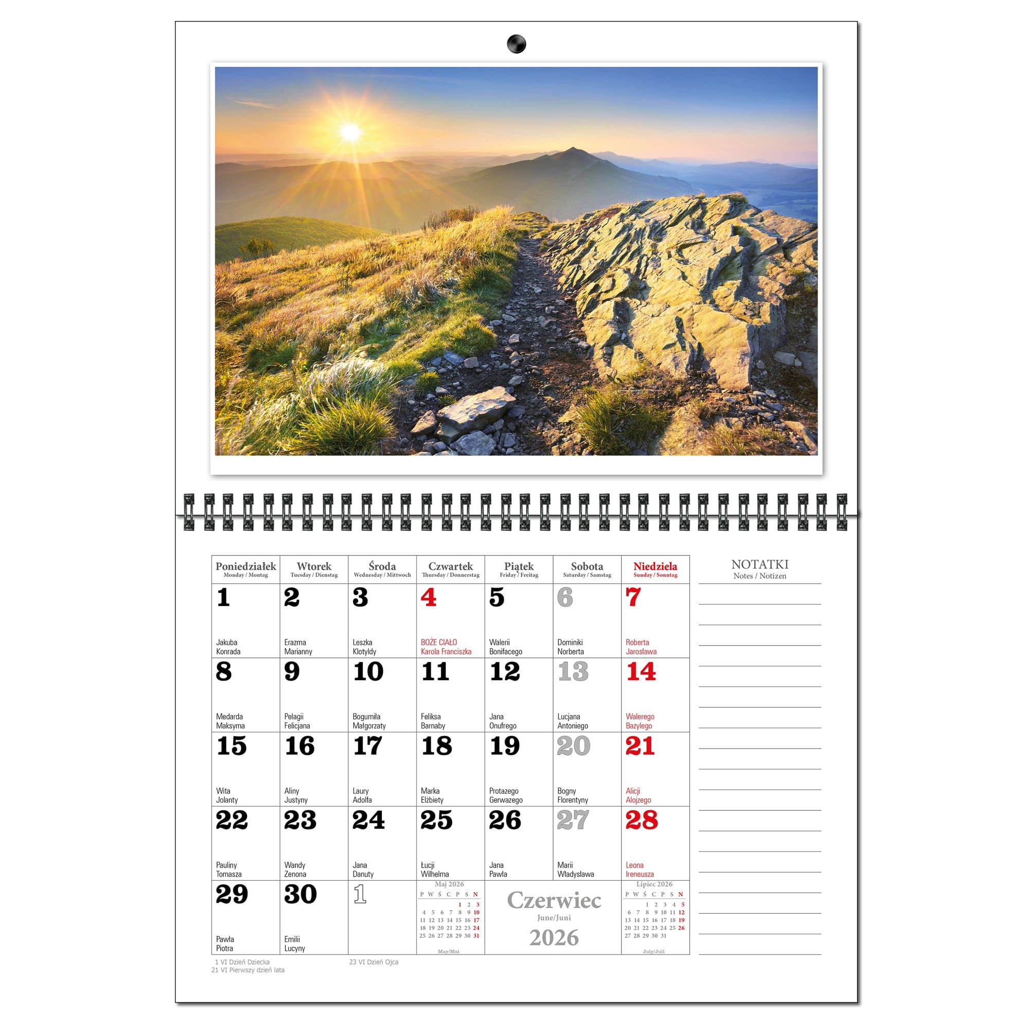 Kalendarz 2026 ścienny terminarz A3 13 planszowy UROCZE POLSKIE ZAKĄTKI bc85dd00ba2b675465f91c6298312ceb