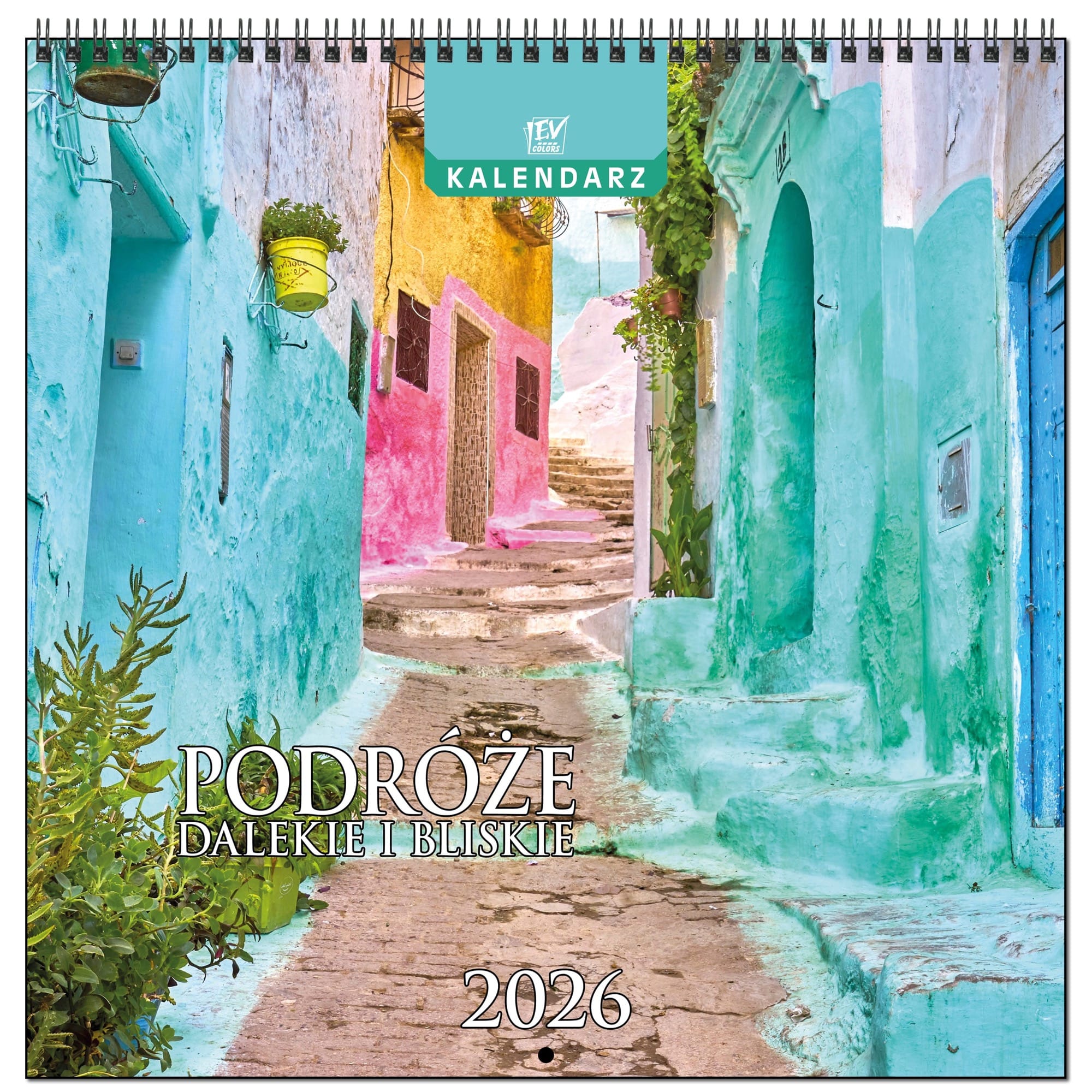 Kalendarz 2026 ścienny duży 30 x 60 cm 13 planszowy PODRÓŻE 923a6aa1abebc2a52bfac0a6788ff175