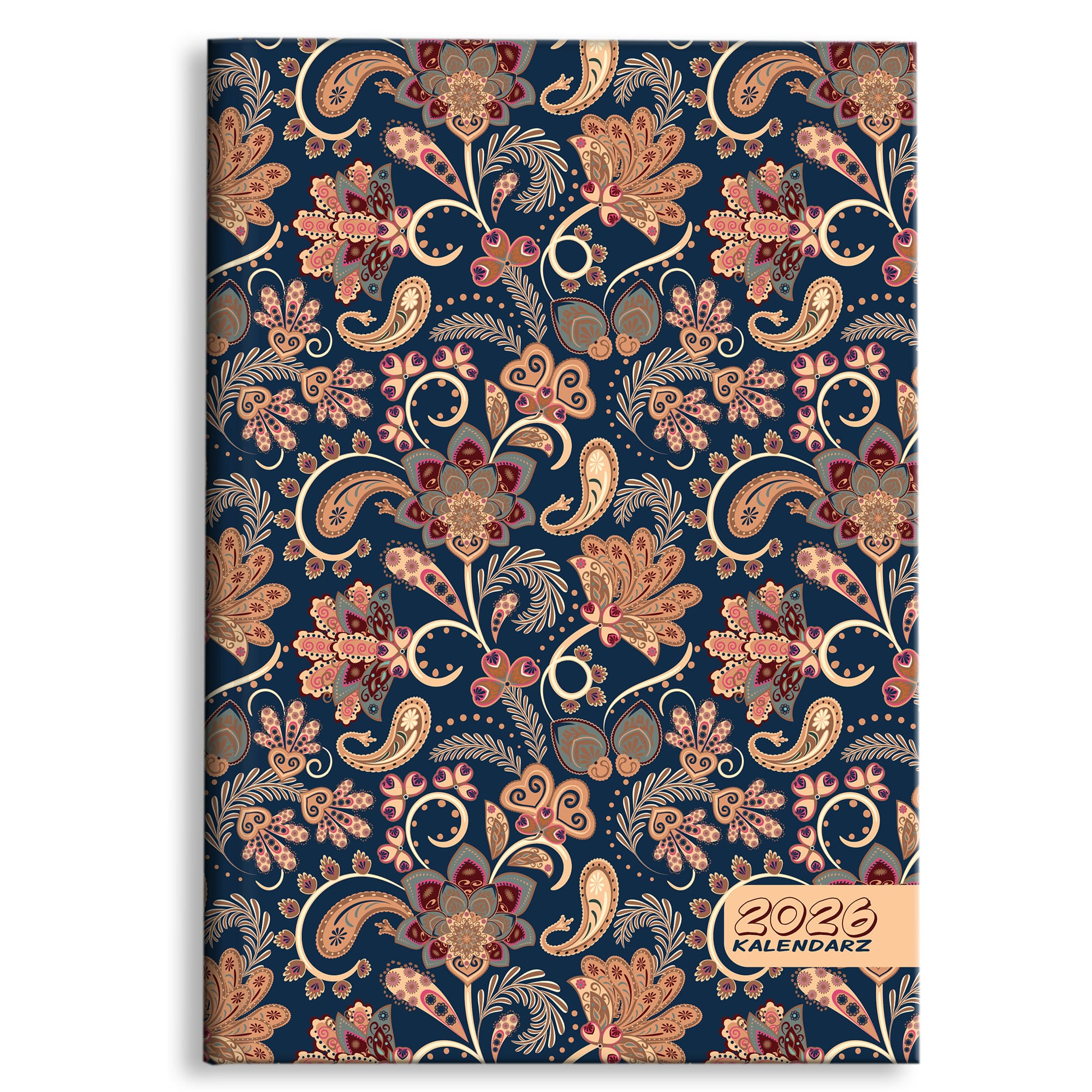 Kalendarz 2026 B5 dzienny sobota niedziela razem Soft Touch KWIATY BLUE 5f33806bd6795d5fd36a964d79770fd3