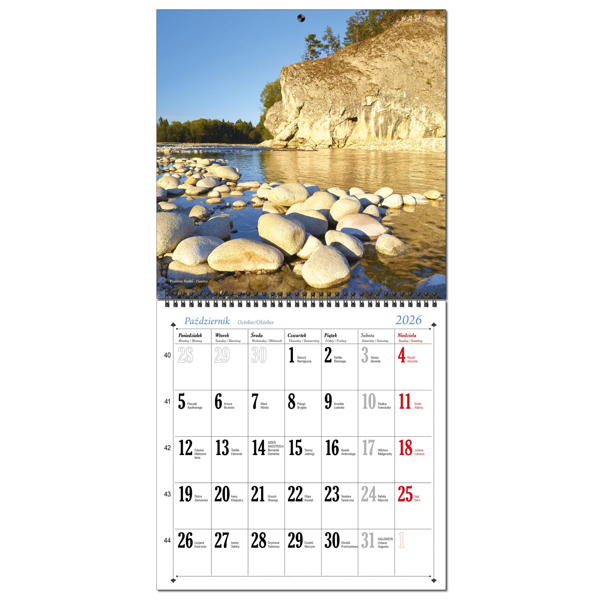 Kalendarz 2026 ścienny duży 30 x 60 cm 13 planszowy POLSKIE GÓRY 5dd6225a1fab2d0ff2af00b6ee723b0e