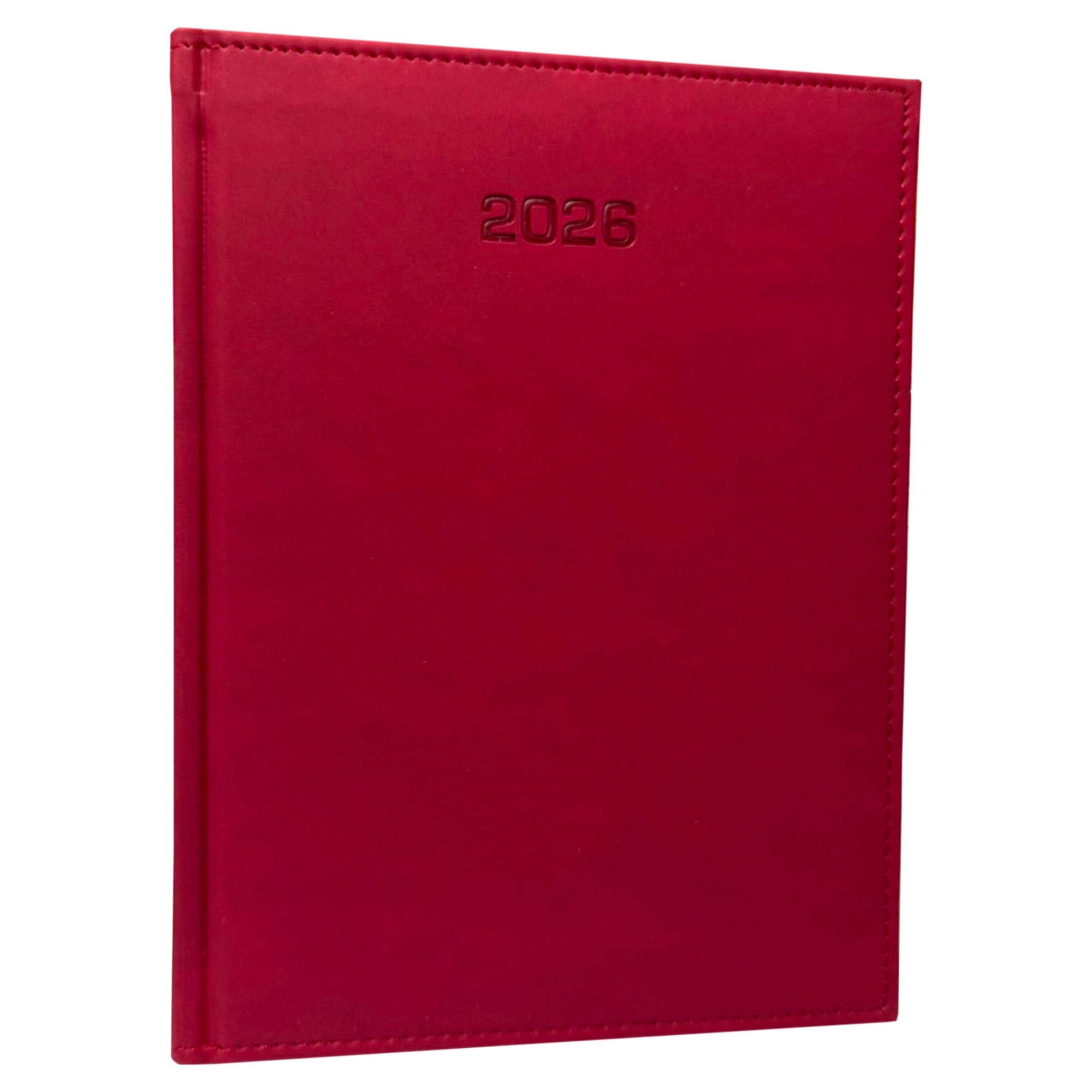 Kalendarz 2026 B5 tygodniowy CZERWONY MALINOWY WELUR ade58d7995b40bbd4adea2745666e01b