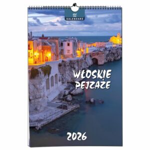 Kalendarz 2026 ścienny B3 33 x 48 cm 13 planszowy WŁOSKIE PEJZAŻE b132dceb389e841a35f07f4e58fc00c5