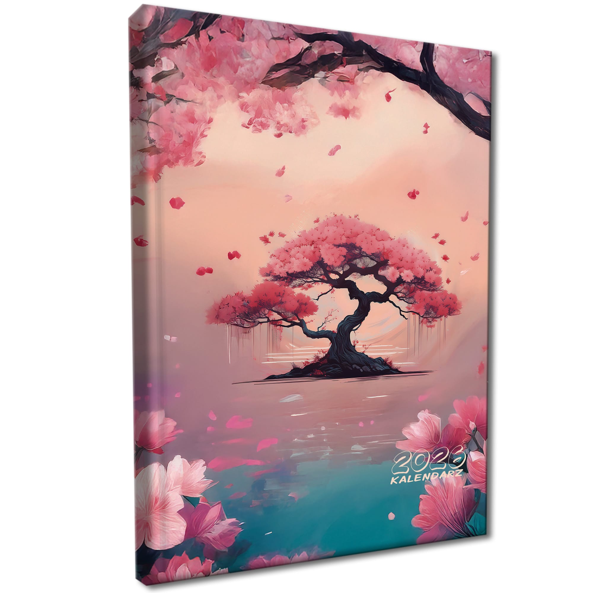 Kalendarz 2026 A5 tygodniowy Rozkładówka Soft Touch BAJKOWA SAKURA ab3d57a320de8d3d4529ae1eef8c7416