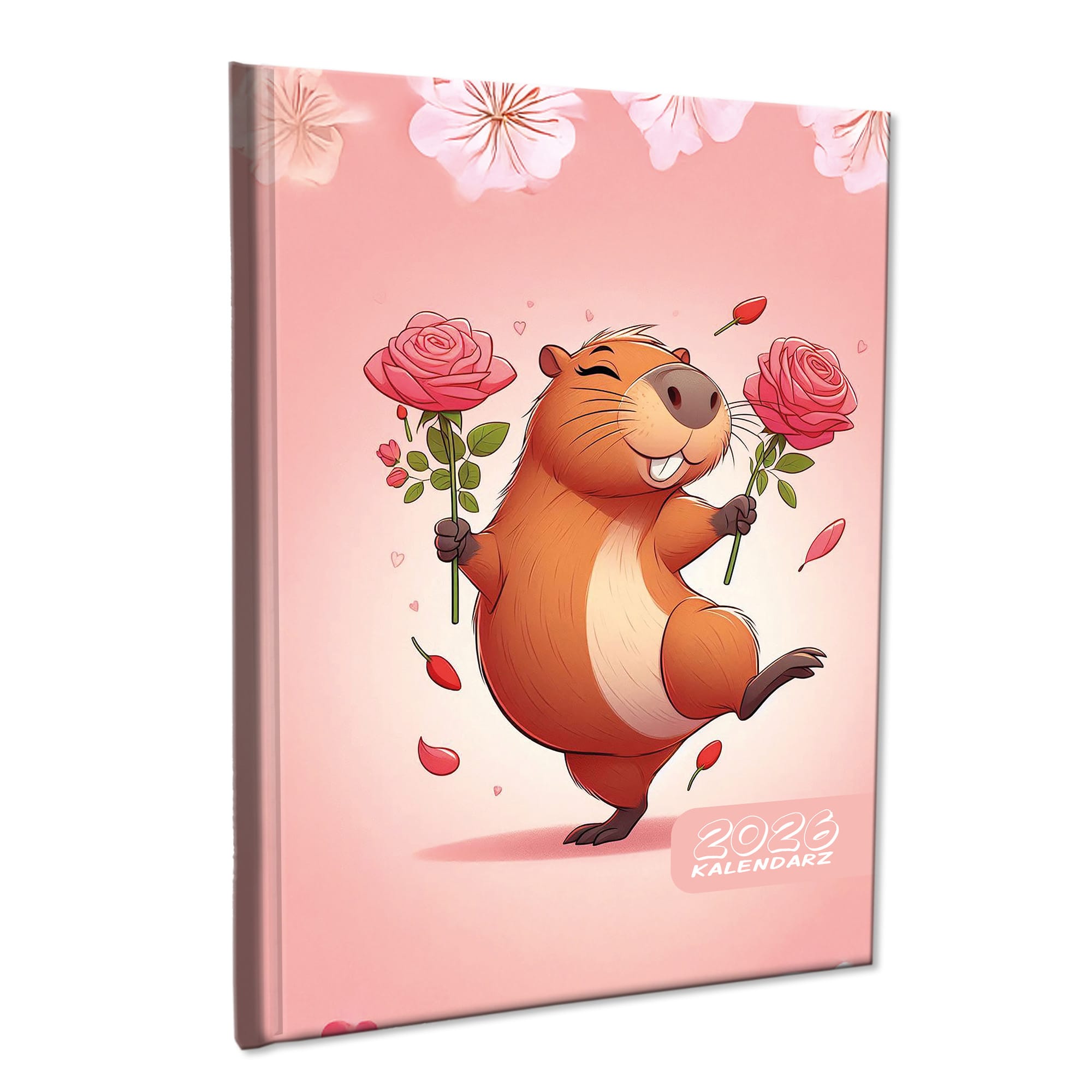 Kalendarz 2026 książkowy tygodniowy A5 notatka soft touch KAPIBARA DANCING QUEEN ea7e73434af9ae4c71b37a7e21231378