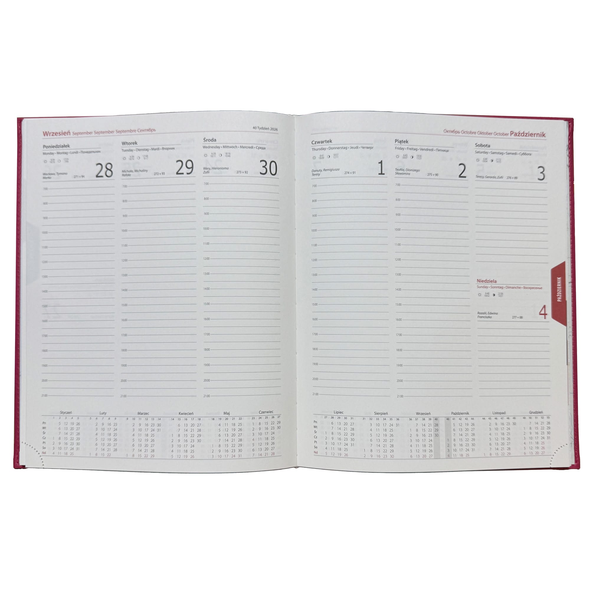 Kalendarz 2026 książkowy tygodniowy A4 ROZKŁADÓWKA soft touch CYTRYNY 9e9a2c849845e9bf17d56cfab65cf1a9