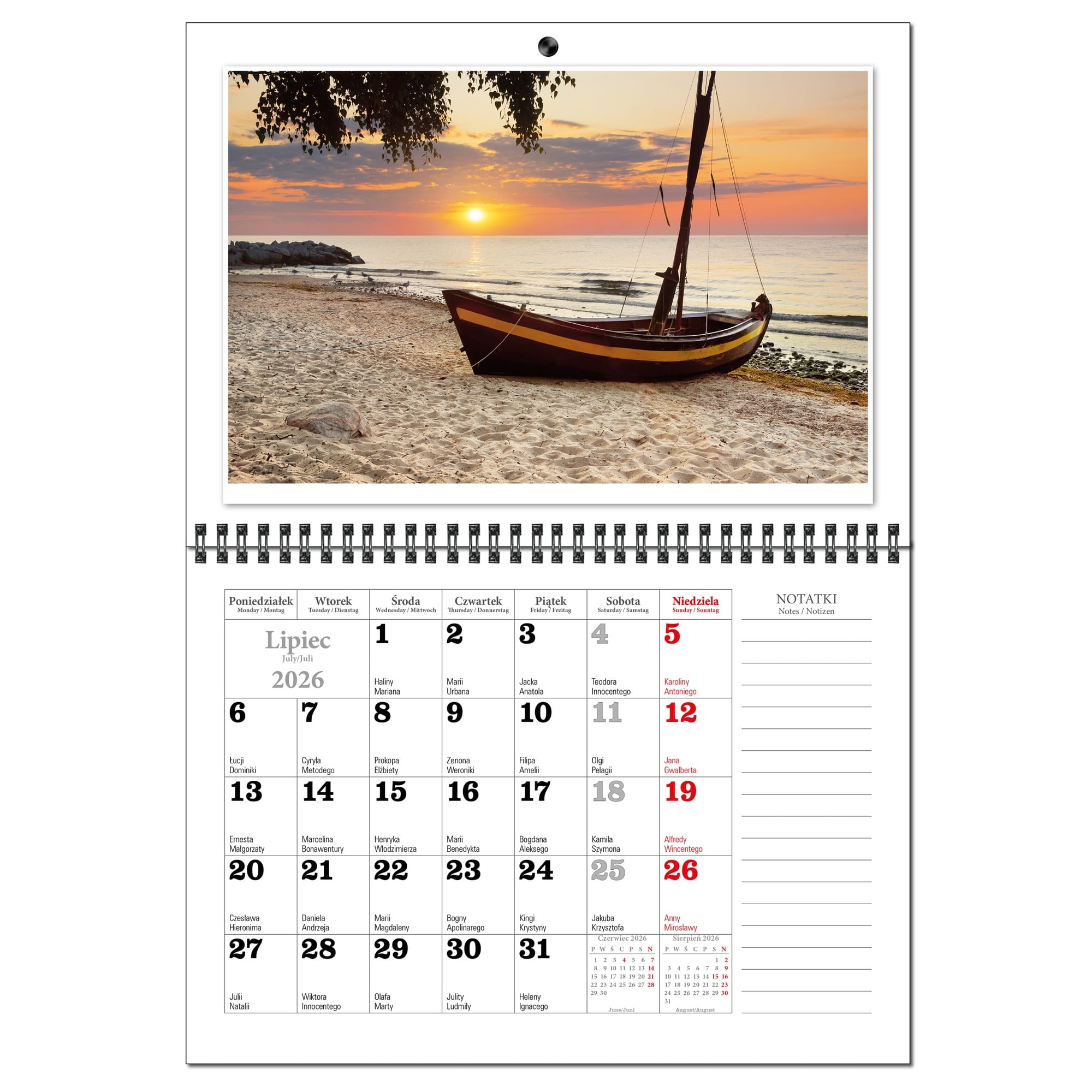 Kalendarz 2026 ścienny terminarz A3 13 planszowy UROCZE POLSKIE ZAKĄTKI 9d49a50890880d0877d094f610f6d424