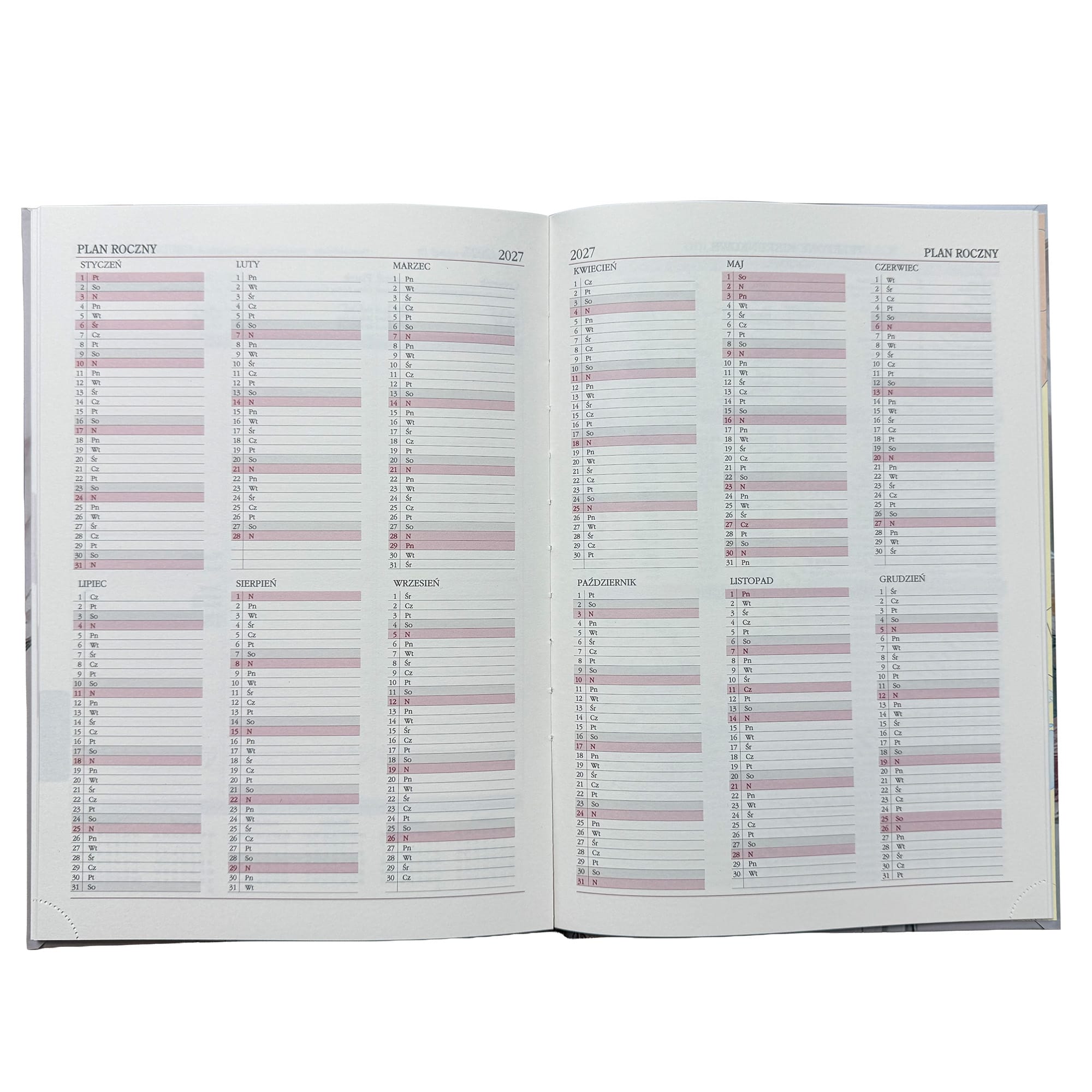 Kalendarz 2026 książkowy tygodniowy A4 ROZKŁADÓWKA soft touch AKWARELOWE KWIATY 26f3e7d340ef25560f5082ae5daca294