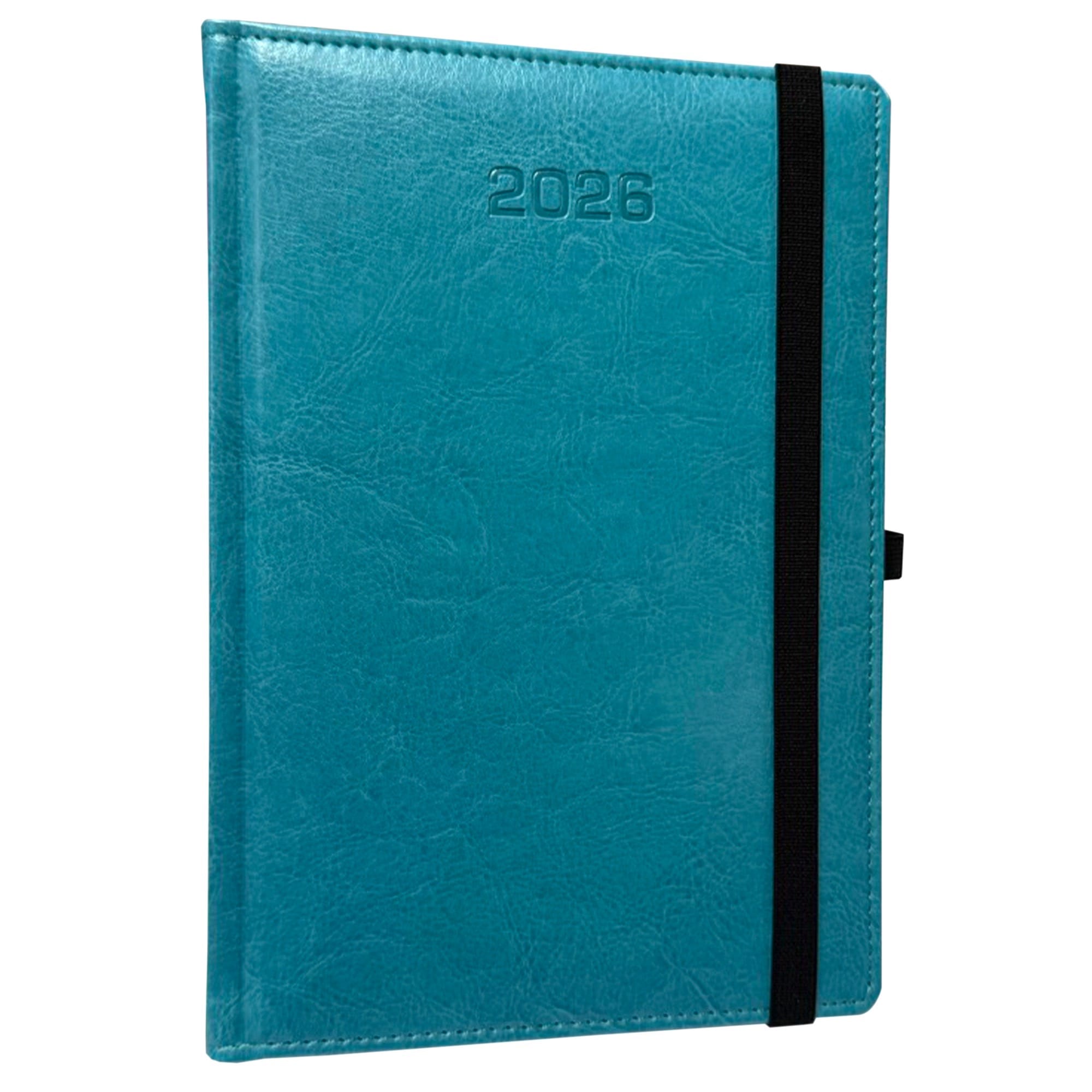 Kalendarz 2026 A5 tygodniowy Rozkładówka z gumką TURKUSOWE MORZE 51b4971169fbc33dc75ac24adad8abe4