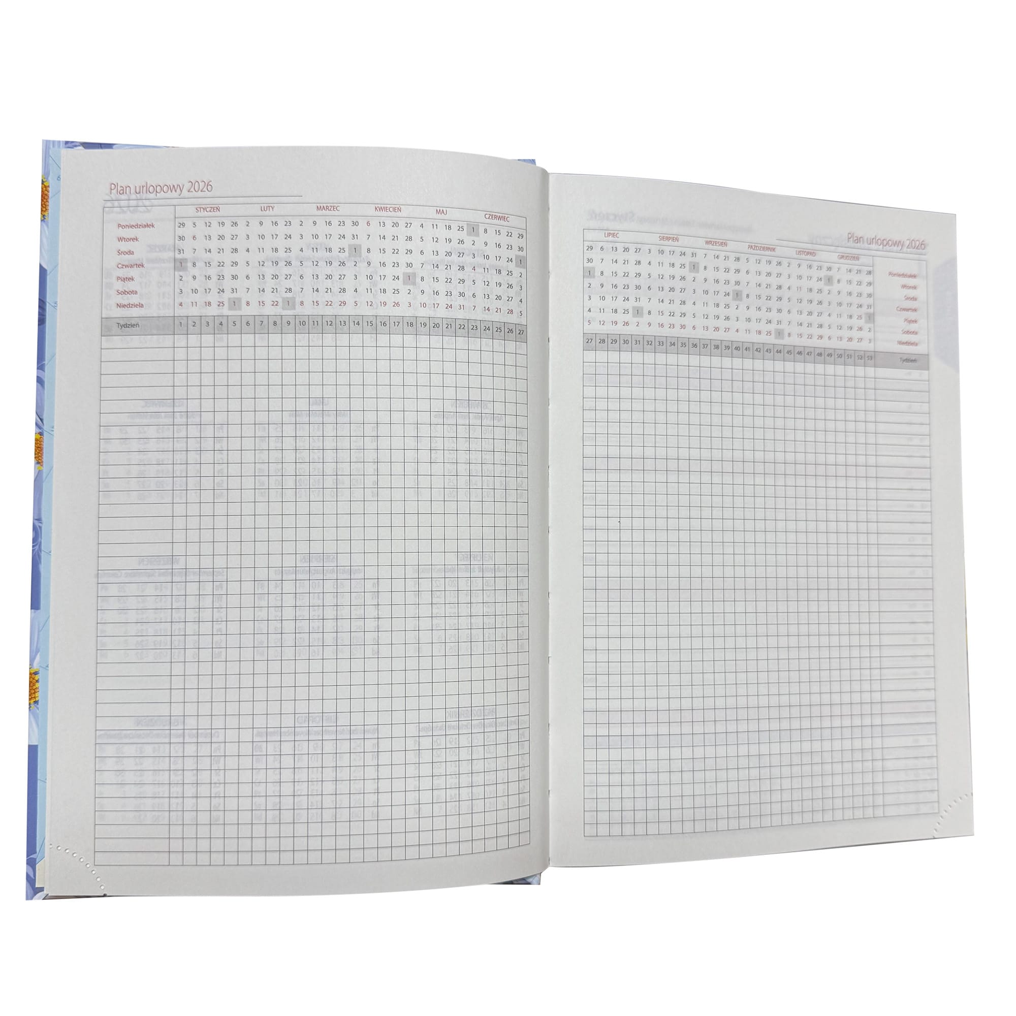 Kalendarz 2026 książkowy dzienny A5 sobota niedziela osobno soft touch KOLIBER c11cd6695e036c17763ecc95f54ad10e